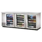 True TBB-4G-S-HC-LD - Back Bar Cooler, three-section, 90-3/8